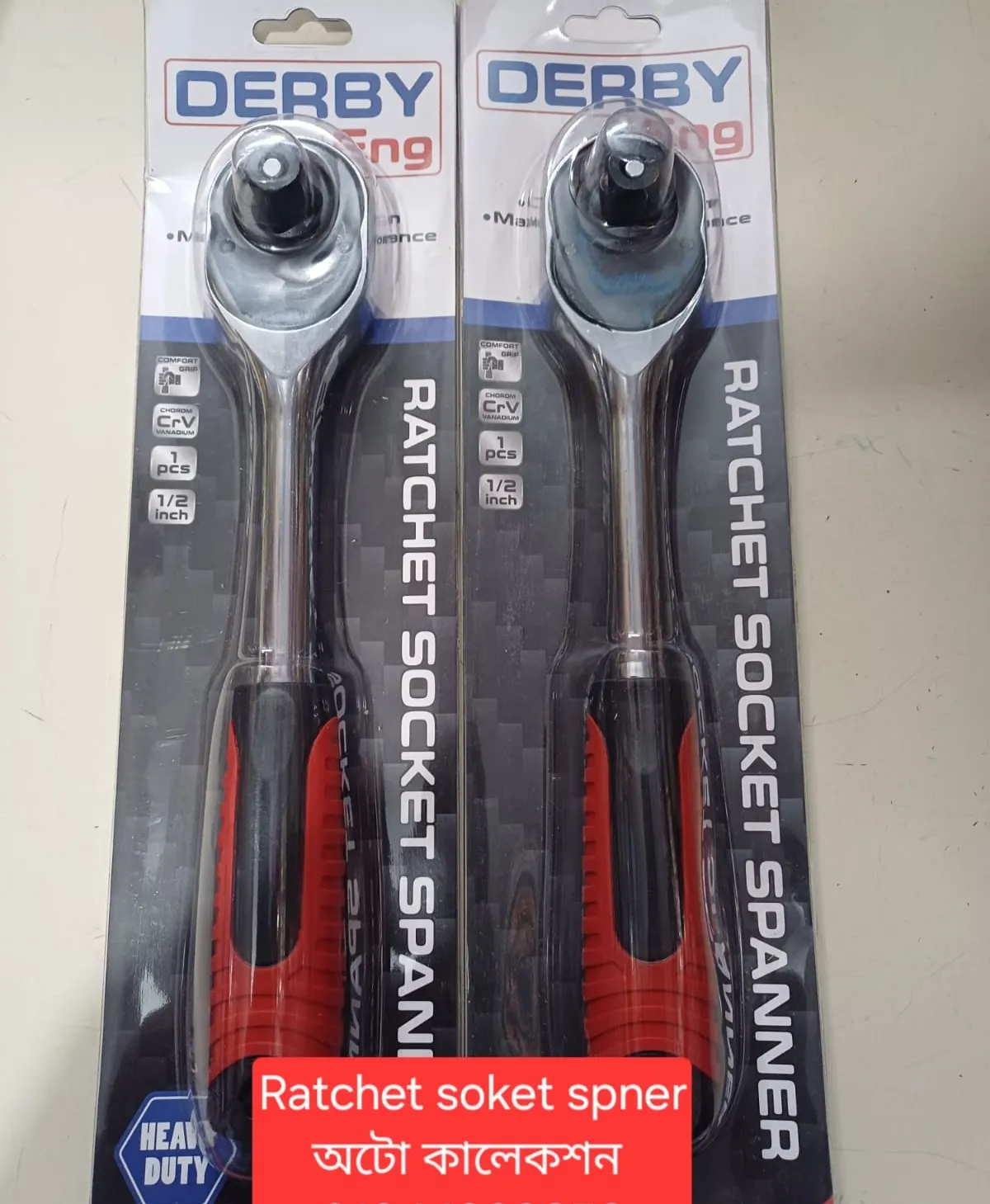 Derby Ratchet Socket Spanner 1/2"