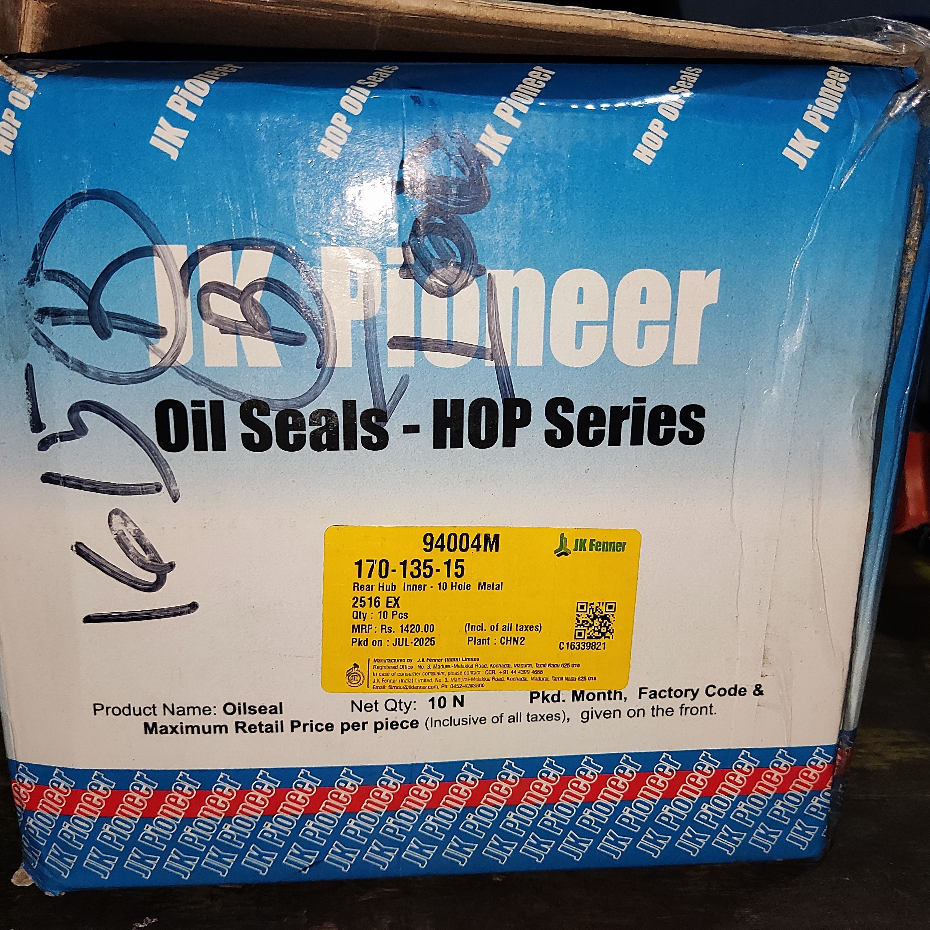 Rear Inner Oil Seal for Tata 1613/1615  JK